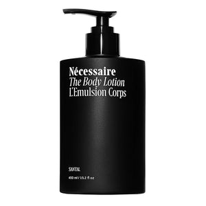 N?cessaire The Body Lotion with Pump ? Santal Scented Body Moisturizer with Peptides, Niacinamide, Vitamins C/E &amp; Omega 6/9 ? Firming Daily Hydration ? Dermatologist-Tested, Vegan ? 15.2 oz