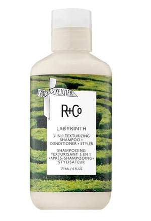 R+Co Labyrinth 3-in-1 Texturizing Shampoo + Conditioner + Styler | Touchable Texture + Volume + Hydration | Vegan + Cruelty-Free | 6 OZ