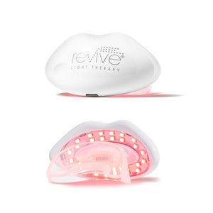 reVive Lux Collection Lip Plumper Device LED Light Therapy Products for Lip Care At-Home Infrared Red &amp Amber Therapy for Smooth Hydrated Healthy-Looking Lips