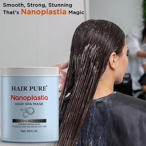 Hair Pure Nanoplastia Hair SPA Mask | Deep Nourishment &amp Smoothing Treatment | Professional-Grade Hydration Frizz Control and Hair Repair for All Hair Types | Restores Shine &amp Healthy Hair