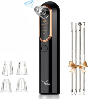 Yccu Blackhead Remover Vacuum Professional Pore Vacuum Black Head Remover for Face USB Rechargeable Blackhead Extractor for Removing Blackhead Whitehead Acne
