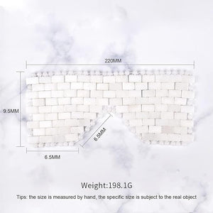 ideayard White Jade Eye Mask Cooling Jade Premium Sleep Eye Mask 100% All Natural Soothe Eye Fatigue