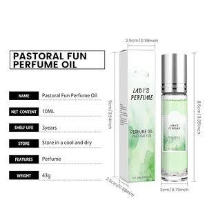 Rural Floral Fragrance Refreshing Green Roll-On Perfume - Delicate And Elegant Scent Long-Lasting Portable Fragrance For All-Day Freshness(2PCS)