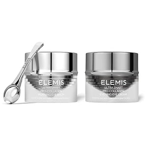 ELEMIS ULTRA SMART Pro-Collagen Eye Duo 10ml Anti-Aging Day &amp Night Eye Cream for Firming &amp Smoothing