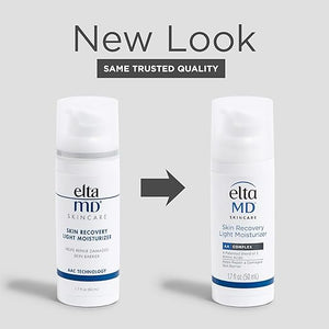 EltaMD Skin Recovery Light Face Moisturizer for Dry Skin Oil Free Moisturizer for Face and Acne Prone Skin Care 1.7 oz Pump
