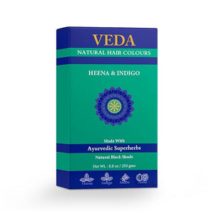 Natural Plant-Based Hair Dye for Dark Tones | Henna Indigo &amp Hair Pack | Long-Lasting Botanical Coloring