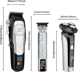 Hair Clipper Kit for Men Grooming Set with Precision Hair Clippers Detail Trimmer Shaver and Travel Case - Hair Cutting Kit for All Hair Types Home &amp Professional Use