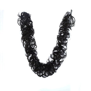 Hair Accessories Messy Bun Ponytail Hair Extensions 80cm Long with Elastic Rubber Band Synthetic Fluffy Wrap Wig Women Hair Bun Hair Pieces For Women(#1B)