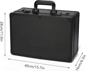 Barber Carrying Case Barber Case Stylist Tool Box rofessional Salon Hair Cutting Grooming Kit Storage Organizer for Clippers Scissors Barber Supplies (Black)