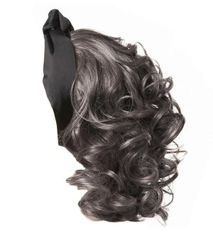 Toni Brattin Headband Fall Wavy 18 Shoulder Length Curly Hair Extension Hairpiece For Fuller Looking Hair Salt Pepper