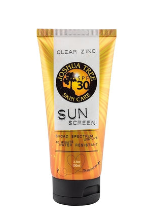 Joshua Tree SPF 30 Natural Sun Screen Lotion with Clear Zinc and Aloe (3.3 oz.)