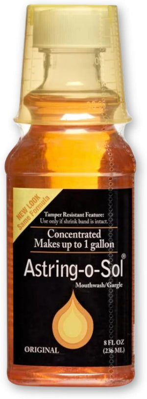 Astring-O-Sol Concentrated Mouthwash and Gargle ? Freshens Breath Cleans Mouth and Promotes Oral Hygiene ? Highly Concentrated Formula for Long-Lasting Use 8 Fl Oz