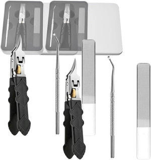 Nail Clippers, 2026 Upgrade New Wide Jaw Opening Slanted Nail Clippers, Long Handle Curved Toenail Clippers, Non-Slip Handle, for Feet (2set a)