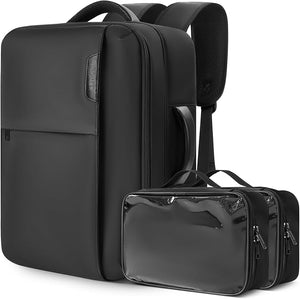 Hairstylist Travel Bag with 2 Pouches Hairdresser Bag with Adjustable Dividers Professional Barber Bag Hair Tools with Insulated Pocket Cosmetology Bags for Supplies Water-resistant Black