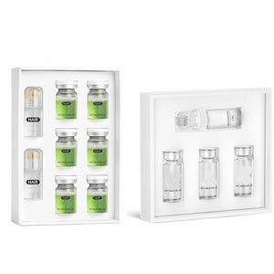 Micro Needle Hair Treatment Serum and Face Micro Needling Infusion Serum Kit with Applicator for Body Moisturizing and Hair Care (1, Combination A)
