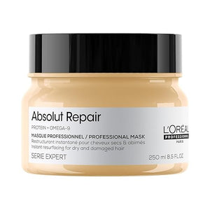 L'Or?al Professionnel Paris Absolut Repair Hair Mask - Nourishing Protein Treatment Hydrates Repairs Damage &amp Adds Shine For Dry &amp Damaged Hair