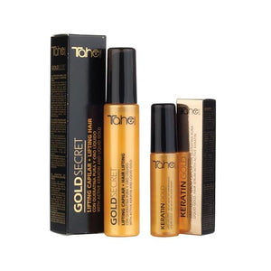 Tahe Gold Kit For Damaged Hair - Keratin Gold Hair Serum 30ml + Gold Secret Hair Treatment 50ml