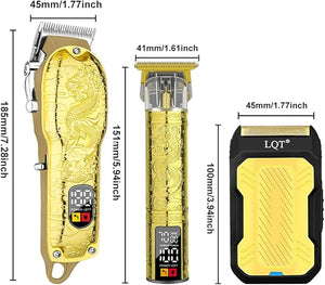 LQT¢ç Professional Hair Clippers for Men, Hair Trimmer Cordless Barber Clippers and Trimmers Set, Hair Cutting Kit for Men Grooming Father Day Gifts