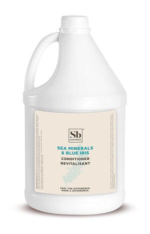 Soapbox Hair Conditioner, Sea Minerals &amp; Blue Iris, Hydrating, Vegan, Color Safe, Sulfate Free &amp; Silicone Free Conditioner Refill for Home &amp; Professional Use - Gallon Size