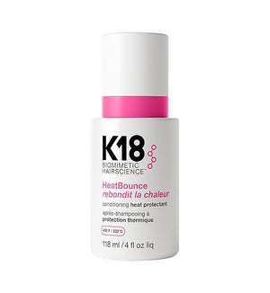 K18 HeatBounce Conditioning Heat Protectant Spray Lightweight Leave-In Conditioner + 450¢µ (232¡ÆC) Heat Protection Soften Smooth + Detangle All Hair Types 4 Fl Oz Liq