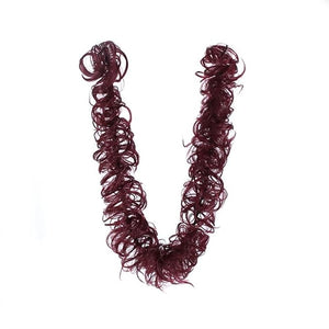 SONGCHAO Fake Hair Bun Messy Bun Ponytail Hair Extensions 80cm Long with Elastic Rubber Band Synthetic Fluffy Wrap Wig Women Hair Bun Hair Accessories (Color : 99J)