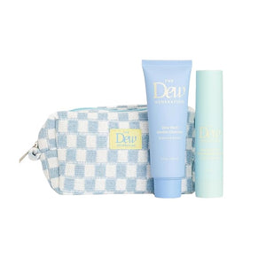 Dew-O Kit Kids Skin Care Set with Cleanser &amp Moisturizer | Skincare for Kids Face Wash + Travel Bag | Gentle Teen Skin Care