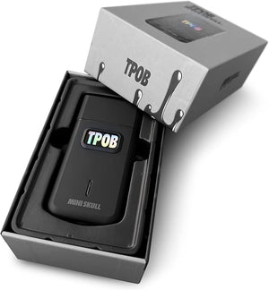 TPOB Mini Skull Single Shaver Compact Design That can fit in Your Pocket with a Turbo Charged Motor, Perfect for Both Professional and at-Home use (Black)