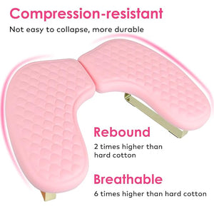 Arm Rest for Nails Tech BORNBYME Update PU Leather Fish Pattern U-shaped Hand Nail Stand Rest for Manicure Pink