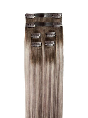 Luxy 100% Remy Human Hair Extensions for Thin Hair Thinning Hair Fill-Ins? 6 Seamless Wefts Multi-Dimensional Color Blend- Natural-Looking Volume &amp Coverage 50 grams 12