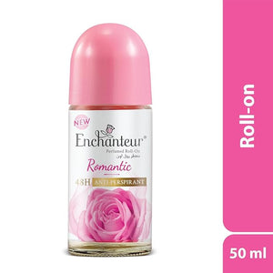 En chanteur Romantic Anti-Perspirant Deodorant Roll-On For Women| 48-Hours Long Odour Protection| Soothing Floral French Fragrance| Quick Drying &amp Non-Sticky| 50ml