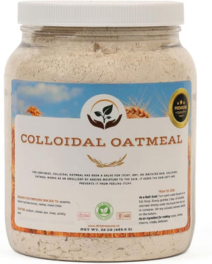 Dirty Treasures Colloidal Oatmeal Bath | Eczema &amp; Itchy Skin Relief | Baby-Safe, 100% Natural, Fragrance-Free | 2?lb (32oz)