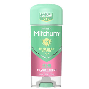 Mitchum Anti-Perspirant &amp Deodorant for Women Power Gel Powder Fresh 3.4 oz (96 g) (Pack of 4)