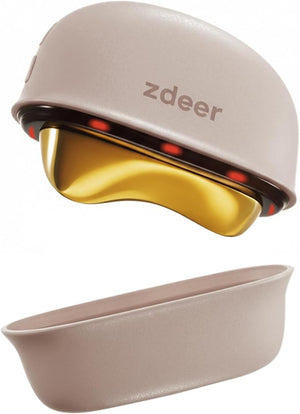 Electric Gua Sha Facial Massager Tool ? Heated Brass Face &amp; Neck Massager with LED Red Light &amp; Soothing Vibration, Smart Dual-Mode Design for Sculpting, Lifting &amp; Skincare Relaxation, Pink