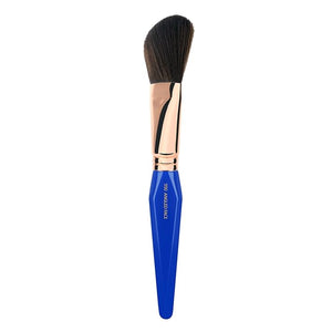 Bdellium Tools Professional Makeup Brush - Golden Triangle 990 Angled Face - With All Vegan and Soft Synthetic Fibers For Whisking Powder and Brushing off Excess (Blue 1pc)