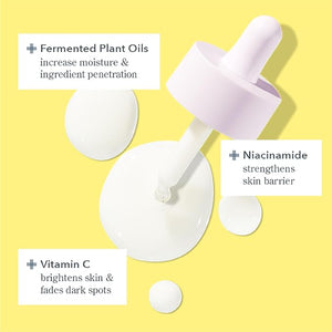 Beekman 1802 Oh Mega Milk Facial Oil - Hydrating Vitamin C &amp Niacinamide Serum - Repairs Skin Barrier - For Dry/Aging Skin - Fragrance Free &amp Sensitive Safe