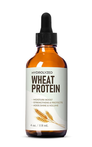 Hydrolyzed Wheat Protein (4 Oz / 118 mL) Hydrolyzed Wheat Protein Liquid Cosmetic Grade Ingredient for Hair Strength and Moisture for Hair and Skin Care Formulations