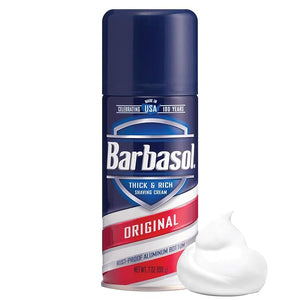 Barbasol Original Thick and Rich Shaving Cream 7 Ounce Pack of 6