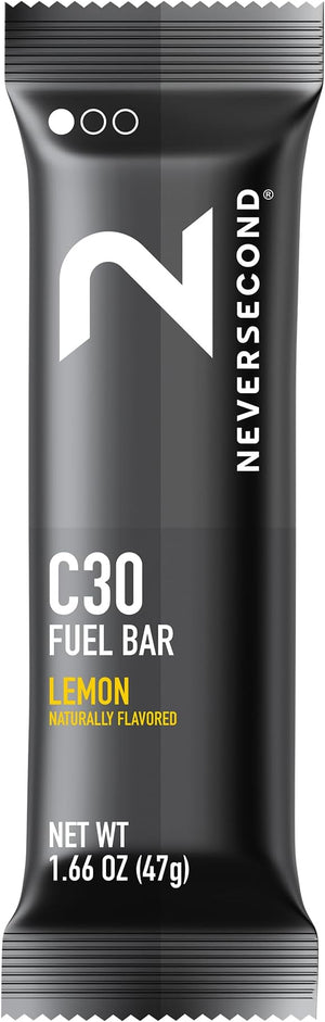 Neversecond C30 Fuel Bar Fast-Absorbing Carbs Never2 C30 Fuel Bars for Performance &amp Endurance Nutrition for Triathlons Cycling Running &amp Endurance Training