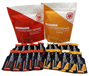 Transcend 15g Glucose Gel Raises Blood Sugar Fast - Orange &amp Strawberry Assortment (20)