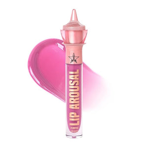 Jeffree Star Cosmetics Lip Arousal Lip Plumper, 7 Colors, 4ml/0.14 fl. Oz., with Peptides, Jojoba Oil, Avocado Oil, Vitamin E, Chili Pepper Extract, Plumping Effect (Pink Robe)