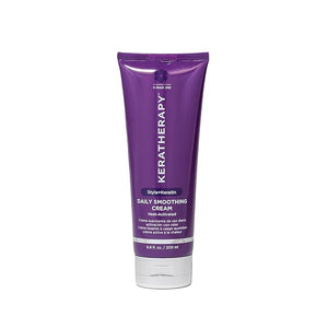 KERATHERAPY Daily Smoothing Cream 6.8 fl. oz. 200 ml - Keratin Infused Smoothing Cream for Blowouts with Collagen Jojoba Oil Wheat &amp Argan Oil