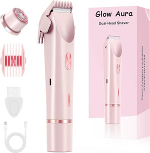 GlowShave¢â -2-in-1 Women¡¯s Body Shaver,Glow Aura Bikini Shaver