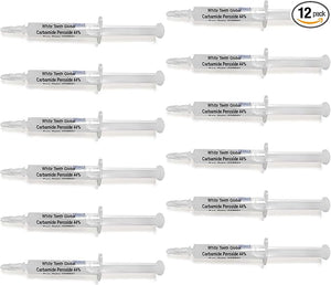 White Teeth Global 12 Syringes (3ml) 22%, 35% or 44% Carbamide Peroxide Teeth whitening Gel (35%)