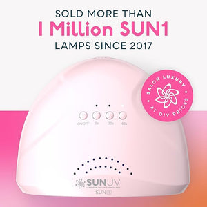 SUNUV UV Light for Gel Nails UV Dryer for Gel Polish with 3 Timer Settings Professional LED Nail Lamp Art Tools Auto Sensor SUNone Pink