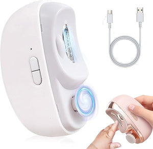 1/2PCS Smart Nail Clipper New 3 in 1 Easy Clip Electric Nail Clippers for Seniors Designed for Extra Hard/Thick Hands Feet Nails Polishing Clipper with Light for Limited Mobility People (011PCS)