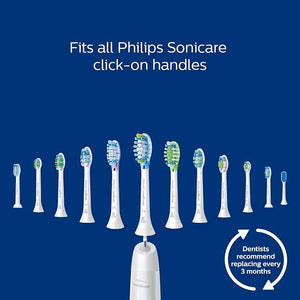 Philips Sonicare G2 Optimal Gum Care Brush Heads Genuine Replacement Toothbrush Heads White 3 Pack HX9033/65