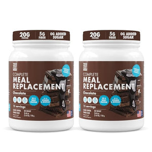 Yes You Can! Meal Replacement Shake - 20G Protein, 5G Fiber, 21 Vitamins &amp; Minerals, 0G Added Sugar - Meal Replacement Protein Powder - Complete All-in-One Nutrition - 15 Servings (Chocolate) - 2