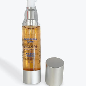 Moroccan Argan Oil Hair Treatment with Biotin 2 fl oz Paraben Free Heat and UV Protection. Beauty Salon Hair Salon