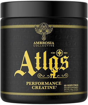 Ambrosia Atlas Performance Creatine Creapure¢ç + Acetic Acid ? Explosive Strength &amp; Endurance Support ? Muscle Recovery, Fatigue Resistance &amp; Performance Boost Support ? 30 Servings