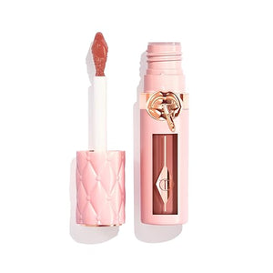 Charlotte Tilbury Pillow Talk Plumpgasm Lip Gloss - Hydrating Lip Plumper with Hyaluronic Acid &amp; Plumpgasm Heat + Ice Technology for Juicy, Glossy Fullness